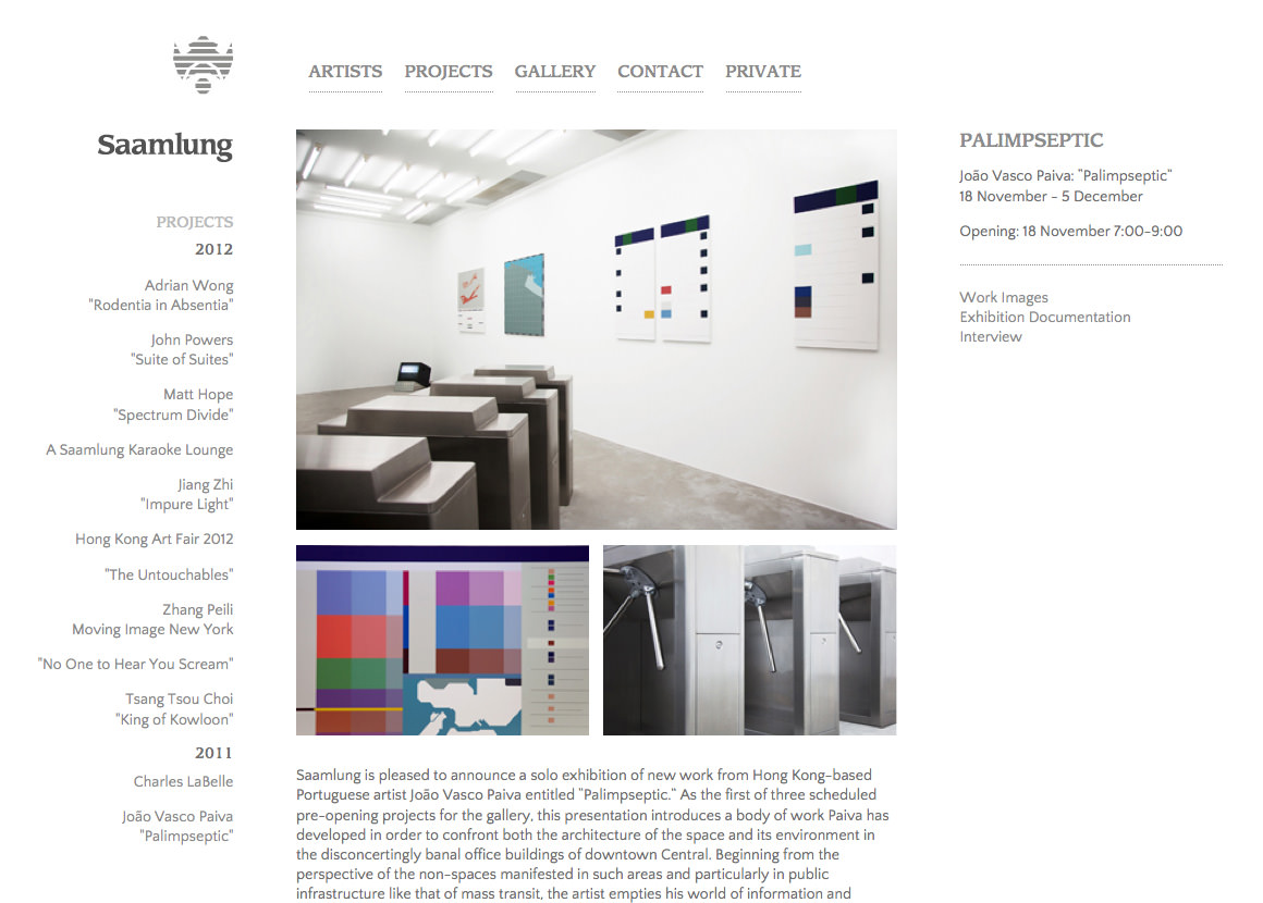 Screenshot of a neatly structured website with colorful images on a white background