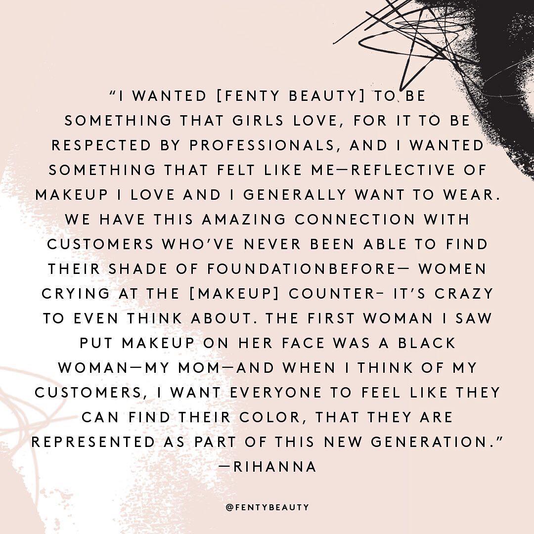 Image of Fenty ad about finding the right color foundation